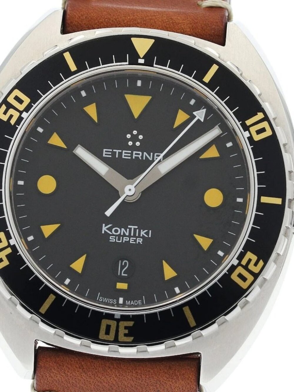 Eterna Super Contiki 1273.41.49.1363 Date Black Dial Automatic Men's _947510